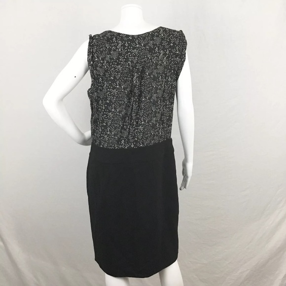 Ann Taylor LOFT career dress black snake print zip - Picture 5 of 8